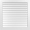 Ekena Millwork Vertical Surface Mount PVC Gable Vent: Non-Functional, w/3-1/2"W x 1"H, Standard Frame, 42"W x 42"H GVPVE42X4201SN - alternate 1